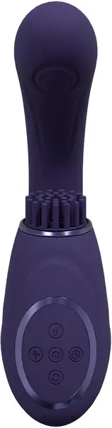 VIVE GEN Triple Motor Vibrator with Pulse Wave & Bristle System Purple