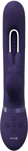 VIVE Mika Model VIVE057 Intimni sistem sa tri motora Ljubičasti