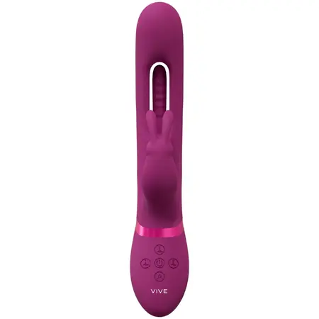 VIVE Mika Pink - Vibrator sa tri motora i G-Spot flapping sistemom