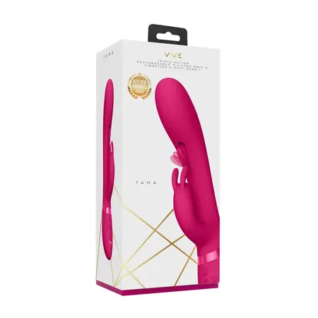 Tama Wave Pink Multi-motorni silikonski intimni sistem, Vodootporan