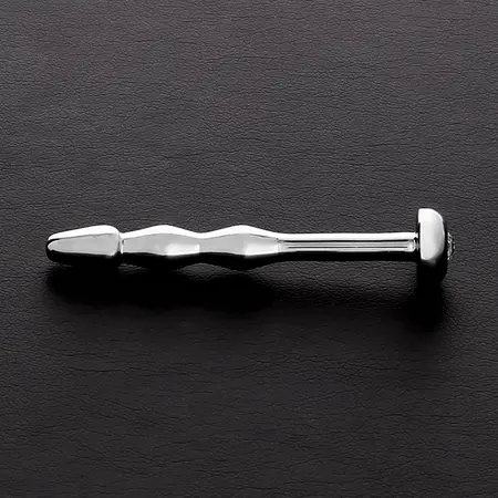 Mystim Jewelled Stainless Steel Plug with Decorative Base 75mm Silver
