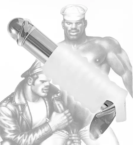 Tom of Finland Ultra Meka Rebrasta Rukavica sa Trakom za Loptice, Rastegljiva