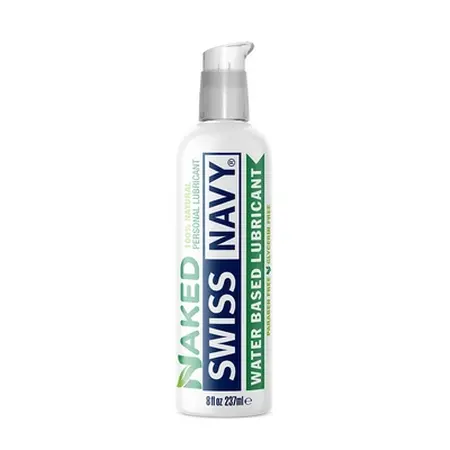 Swiss Navy Naked All Natural Lubricant 236ml Water-Based Aloe Formula