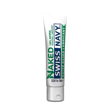 Swiss Navy Naked All Natural Lubricant 10ml - Water-Based, Aloe Scented