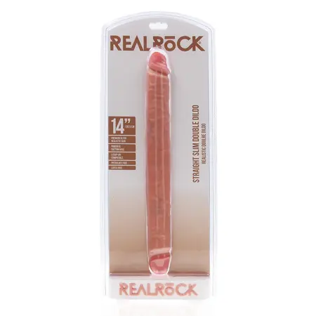 RealRock Slim Double-Ended Intimate Model 35.6cm Flesh Tone