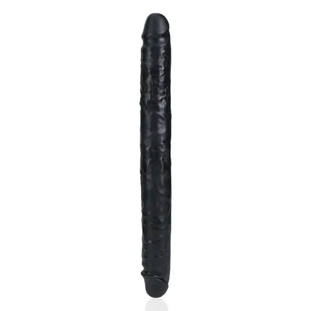 RealRock Slim Dvostrani 14'' Intimni Uređaj Crni Fleksibilan 35.6cm
