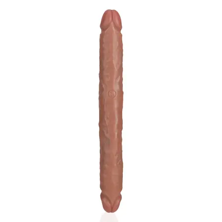 RealRock Slim Dvostrani Intimni Model 30.5 cm - Prirodno Smeđa