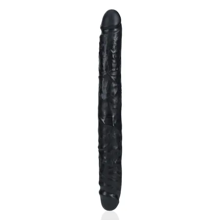 RealRock Slim Dvostrani Model 30.5 cm Crni - Fleksibilna Intimna Igračka