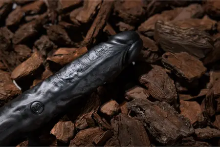 RealRock Slim Dvostrani Model 30.5 cm Crni - Fleksibilna Intimna Igračka