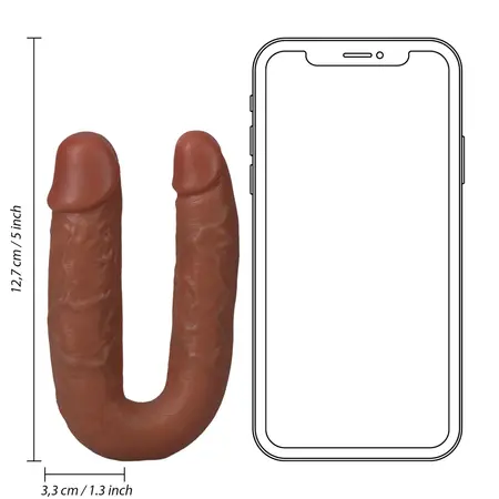 RealRock U-Oblik Dvostruki Model 12.7 cm Smeđa - Dvostrani Sistem