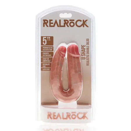 RealRock U-Oblik Dvostrani Model 12.7 cm - Silikon Boje Kože