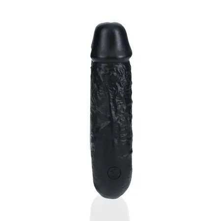 RealRock U-Oblik Intimni Duo Model 12.7 cm Crni Fleksibilan Dizajn