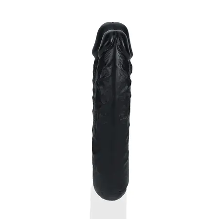 RealRock U-Oblik Intimni Duo Model 12.7 cm Crni Fleksibilan Dizajn