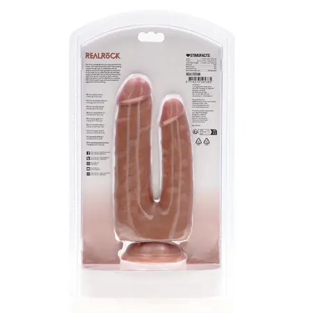 RealRock Double Trouble Intimni Model 12.7/15.2 cm Smeđa