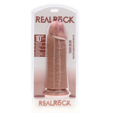 RealRock Model 10 Intimate Device, Extra Thick, 25.4 cm, Tan Finish