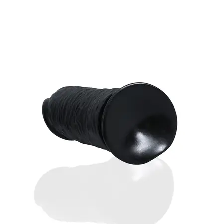 RealRock Extra Thick Model 25.4 cm Black - Anatomically Straight Design