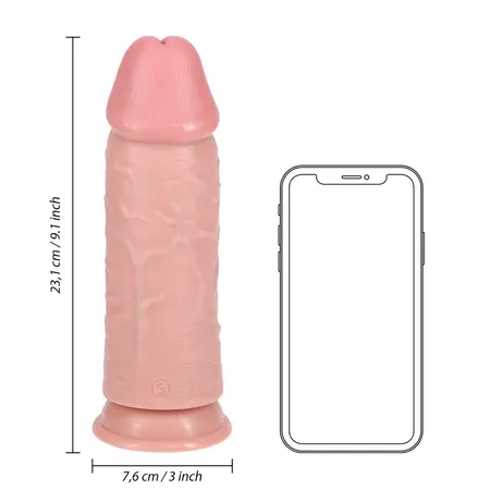 RealRock Model 9 Ekstra Debeo 23 cm Anatomski Intimni Uređaj - Boja Kože