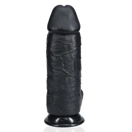 RealRock Ekstra Debeo Intimni Uređaj 25.4 cm Crni sa Usisnom Bazom