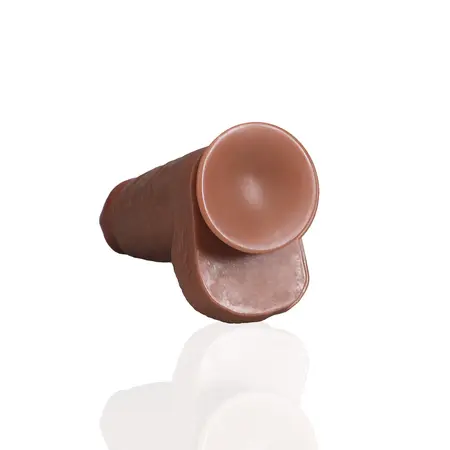RealRock Ekstra Debeo Intimni Sistem 23 cm Smeđa - Čvrst Anatomski Model