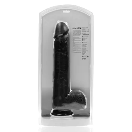 RealRock XL Intimate Model with Suction Base 38 cm Black
