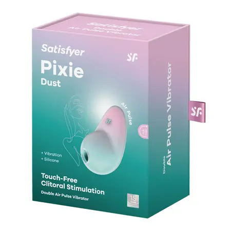 Satisfyer Pixie Dust Intimni Uređaj sa Vazdušnim Pulsevima - Mint/Roze