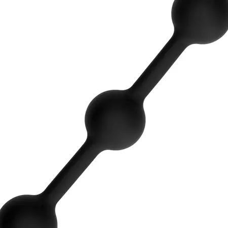 Sinner Gear Silikonske Analne Perle Male Crne - Fleksibilan Intimni Lanac