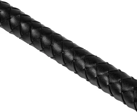 Ouch! Metalni čep sa PU Leather đavoljim repom - Crna, Srednja veličina