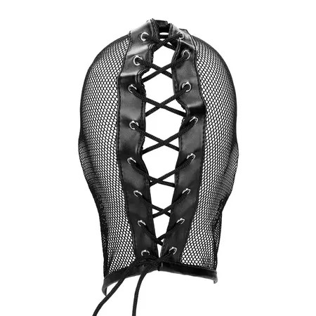 Ouch! Ribarska maska Crna - Podesivi PU Leather & Mesh dizajn