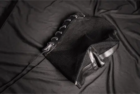 Ouch! Ribarska maska Crna - Podesivi PU Leather & Mesh dizajn