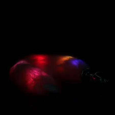 EasyToys LED lisičji rep Roze - Metalni čep sa osvetljenim pufnim repom