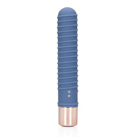 Loveline Ribbed Mini Intimni Uređaj Blue Horizon Kompaktna Veličina