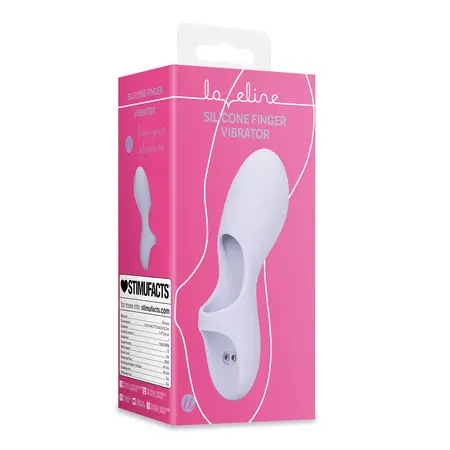 Loveline Silikonski Prstni Intimni Masažer Lavender Ergonomski Dizajn