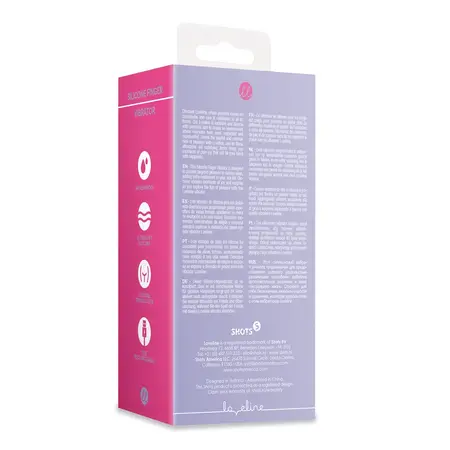 Loveline Silikonski Prstni Intimni Masažer Lavender Ergonomski Dizajn