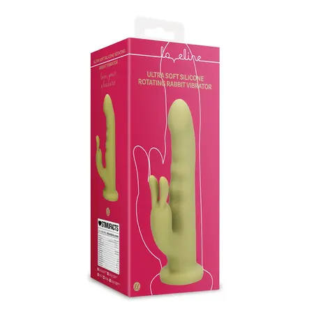 Loveline Ultra Meki Silikonski Rotirajući Rabbit Model Spring Sage Green