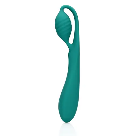 Loveline Bead-Enhanced Blue Grass G-Spot Precizni Vibrator