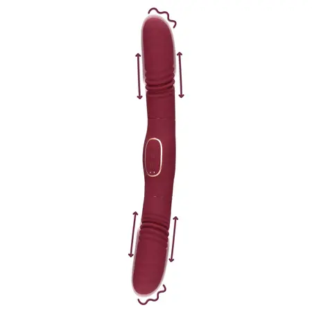 Loveline Dual-Action Thrusting Device Merlot Grape Silicone 24cm