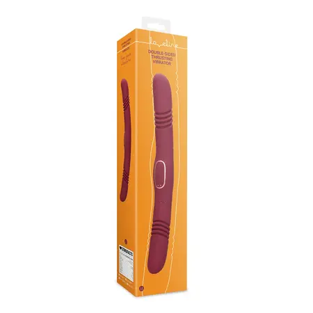 Loveline Dual-Action Thrusting Device Merlot Grape Silicone 24cm