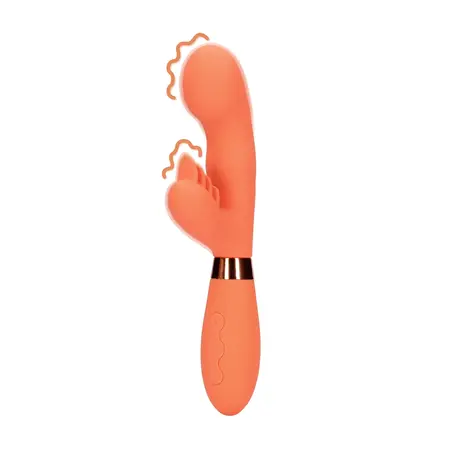 Loveline Glazed Carrots Silikonski Sistem sa Rebrastim Dual Stimulatorom