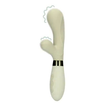 Loveline Silikonski Dual Action Masažer Misty Green sa Punjenjem