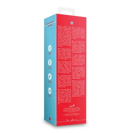 Loveline Salsa silikonski glatki vibrator, elegantan dizajn, roze, 18 cm