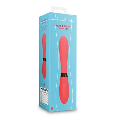 Loveline Salsa silikonski glatki vibrator, elegantan dizajn, roze, 18 cm