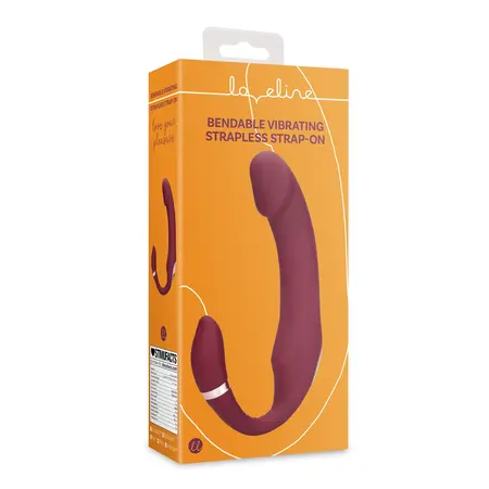 Loveline savitljivi vibrirajući dvo-krajni intimni uređaj Merlot Grape