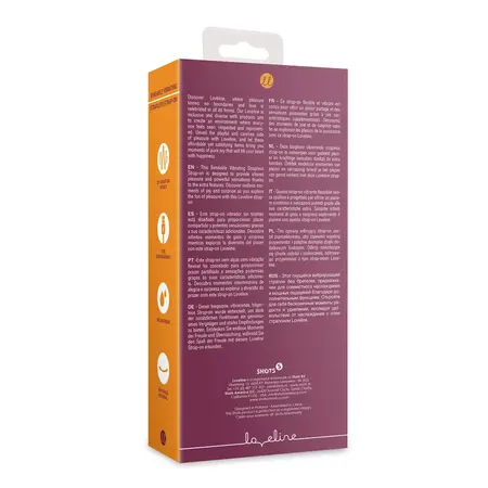 Loveline savitljivi vibrirajući dvo-krajni intimni uređaj Merlot Grape