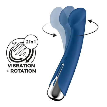 Satisfyer Spinning G-Spot 1 plavi rotirajući intimni masažer USB