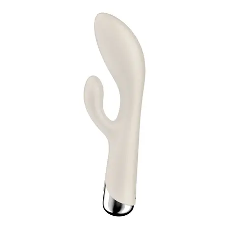 Satisfyer Spinning Rabbit 1 Rotating Silicone Massager Beige