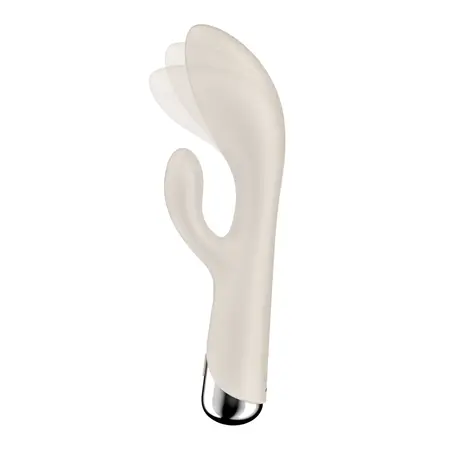 Satisfyer Spinning Rabbit 1 Rotating Silicone Massager Beige
