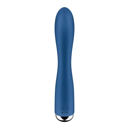 Satisfyer Spinning Rabbit 1 Blue - Rotating Head Vibrator, Silicone