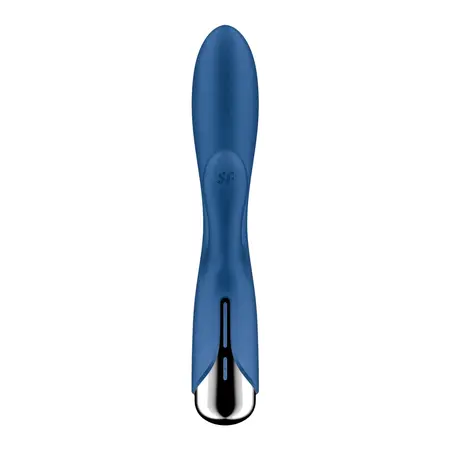 Satisfyer Spinning Rabbit 1 Blue - Rotating Head Vibrator, Silicone