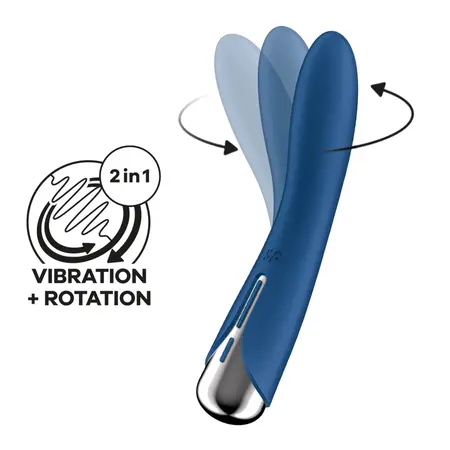 Satisfyer Spinning Vibe 1 plavi uređaj za stimulaciju sa rotirajućom glavom
