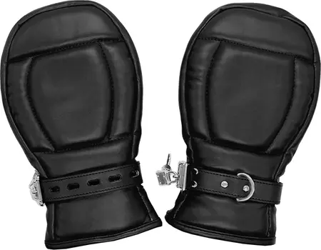 OUCH! Neoprene Canine-Themed Gloves - Adjustable, Black, Universal Size